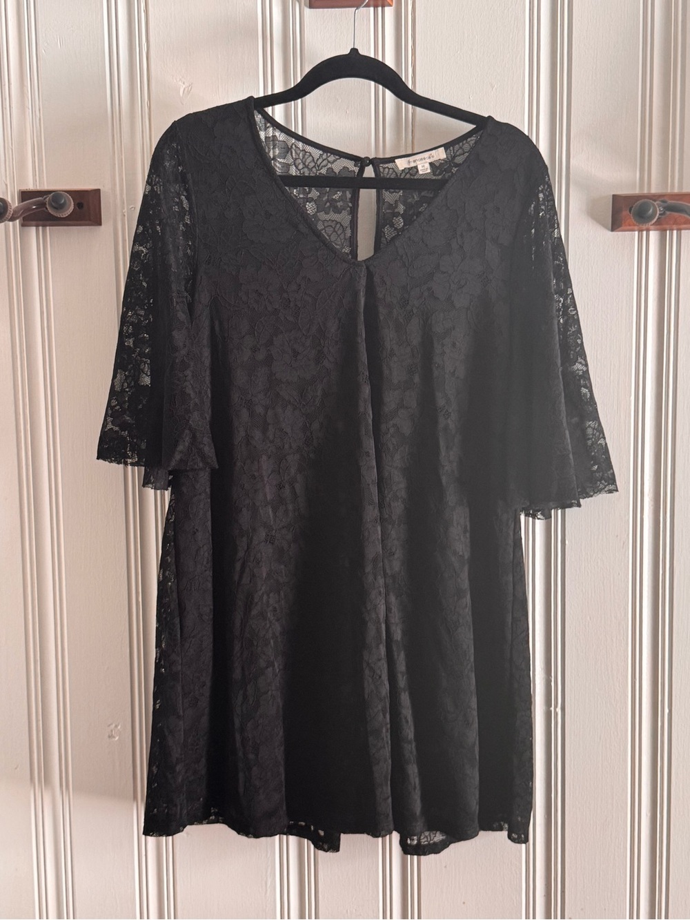 Francesca's Black and Tan Leopard Print Top